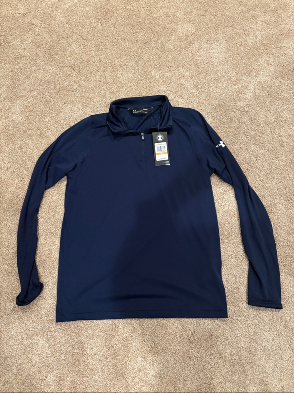 Under Armour Men's Navy Half-Zip Athletic Pullover
